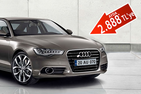 Audi A6 aylık kira parasına satılıyor