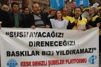 KESK’ten gözaltılara tepki eylemi
