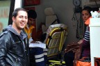 Genç çifti emniyet kemeri kurtardı