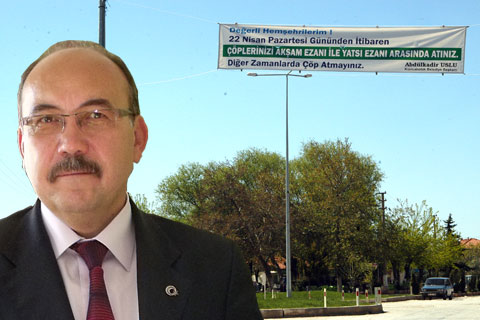 Çöp saatine ezan ayarı