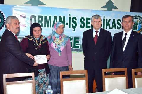 Hayatını kaybeden orman işçisinin ailesine 20 bin TL