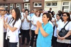 Doktora şiddet eylemle kınandı