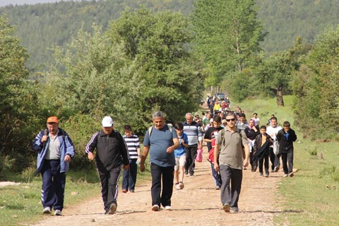 Doğa Yürüyüşüne 2 bin kişi katıldı