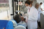 Hastalarda diş taraması yapıldı