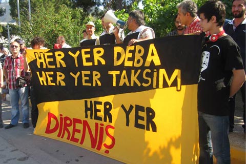 DEBA işçilerinden Taksim direnişine destek