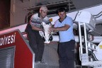 İtfaiyeden leylek kurtarma operasyonu
