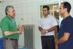 Yüksel gıda laboratuvarını gezdi