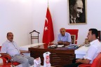Kaymakam Gürel’e veda ziyareti