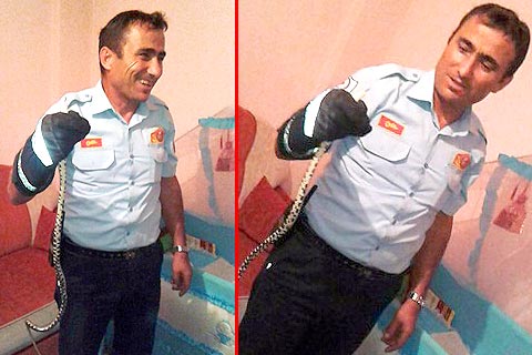 TOKİ konutlarında yılan paniği