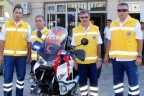 Beyaz Cennet’e Motosikletli Sağlık Ekibi