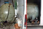 Minibüsü akaryakıt tankerine çevirmişler