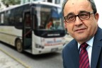 Turex otobüsü Bağcı’nın makam otomobiline çarptı