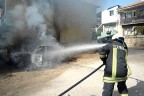Sümer Mahallesi’nde araç yangını