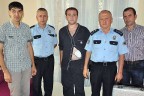 Parmağı kurtaran polislere teşekkür