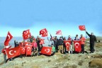 Babadağ zirvesinde Cumhuriyet kutlaması