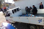 Ölen kadının cesedi kamyonet kasasında taşındı
