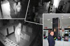 Mağazadaki hırsızlık kamerada