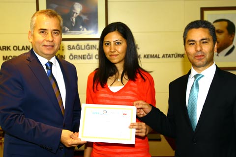 Belediye personeline başarı sertifikası