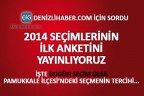 Denizli Pamukkale ilçesi yerel seçim anketi sonuçları