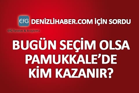 İşte Pamukkale İlçesi’nin seçim anketi