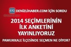 Denizlihaber.com 2014 seçimlerinin ilk anketini yayınlıyor