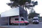 Binlerce lira harcanan garaja ambulans sığmıyor