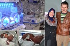 Genç çiftin dördüz bebekleri oldu