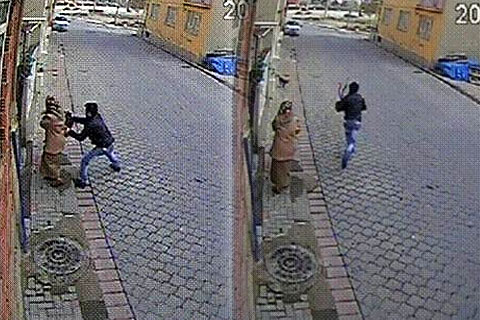 Kapkaç güvenlik kamerasında