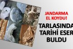 Tarlasını sürerken tarihi eser buldu