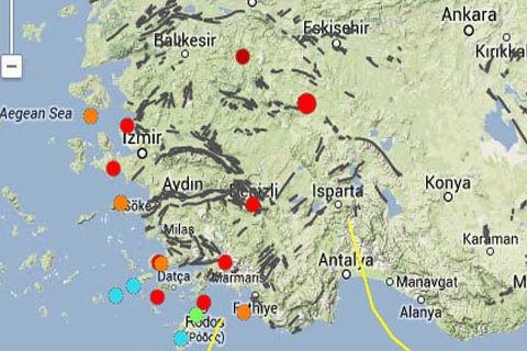 Denizli’de hafif şiddetli deprem