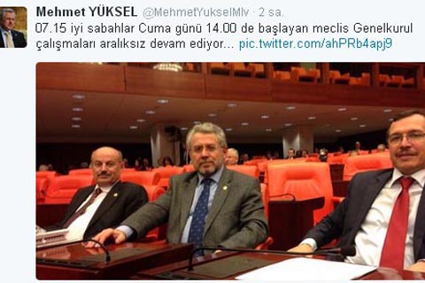 Yüksel AK Parti’nin nöbetçi vekili
