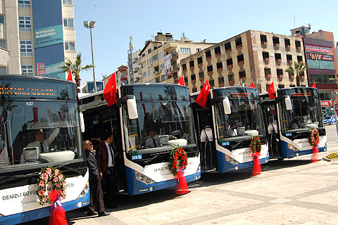 Denizli’ye 18 yeni otobüs