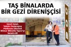 Taş binalarda bir Gezi direnişçisi