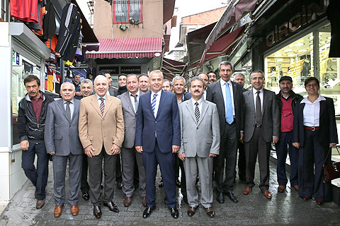 Zolan Kaleiçi esnafını dinledi