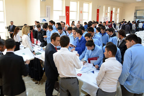 Öğrencilerle işadamları biraraya geldi