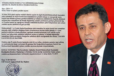 CHP oyların yeniden sayılması için YSK’ya başvurdu