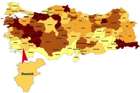 Denizli’nin mutluluk rengi