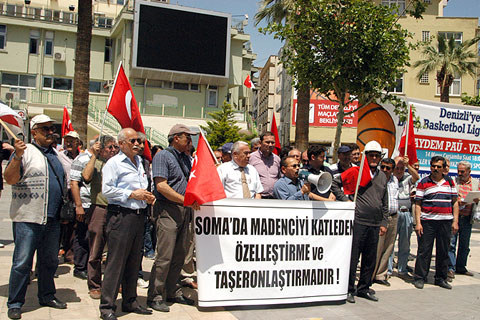Soma faciası protesto edildi