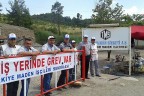 Krom işçisi madene inmedi