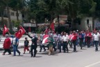 Çal’da ‘Bayrağa Saygı’ yürüyüşü