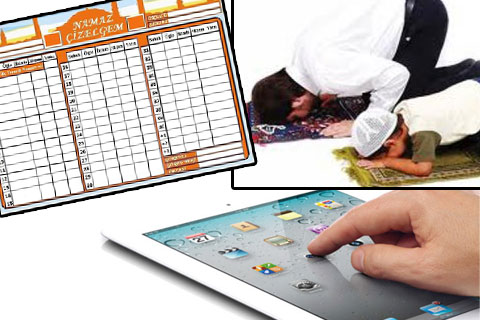 AİLESİYLE CAMİYE GİDEN ÖĞRENCİYE TABLET BİLGİSAYAR