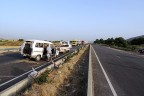 Serinhisar’daki kaza yolu kapattı