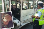 Minibüs-otomobil çarpıştı: 2 yaralı