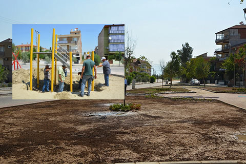 Sarayköy’de park düzenlemesi