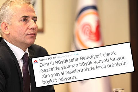 Zolan’dan İsrail mallarına boykot
