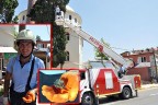 Yavru serçe böyle kurtarıldı