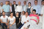 Seçim gazisine moral ziyareti