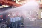 Denizli’de itfaiyecilerden Als kampanyasına destek
