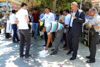 İsrail bayrağını çiğnedi Sisi posteri yaktılar