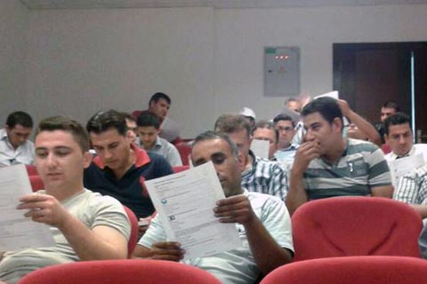 Önce eğitim sonra sınav